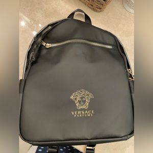 Versace Black / gold mini Backpack